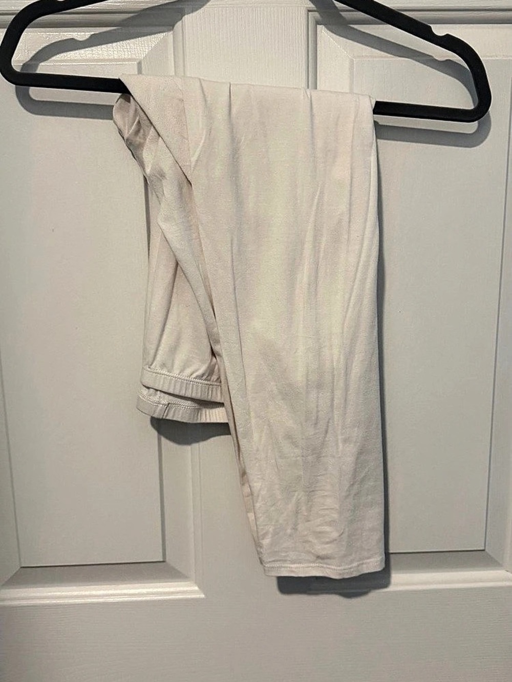 Eileen Fisher Organic Cotton Jersey Leggings White XL